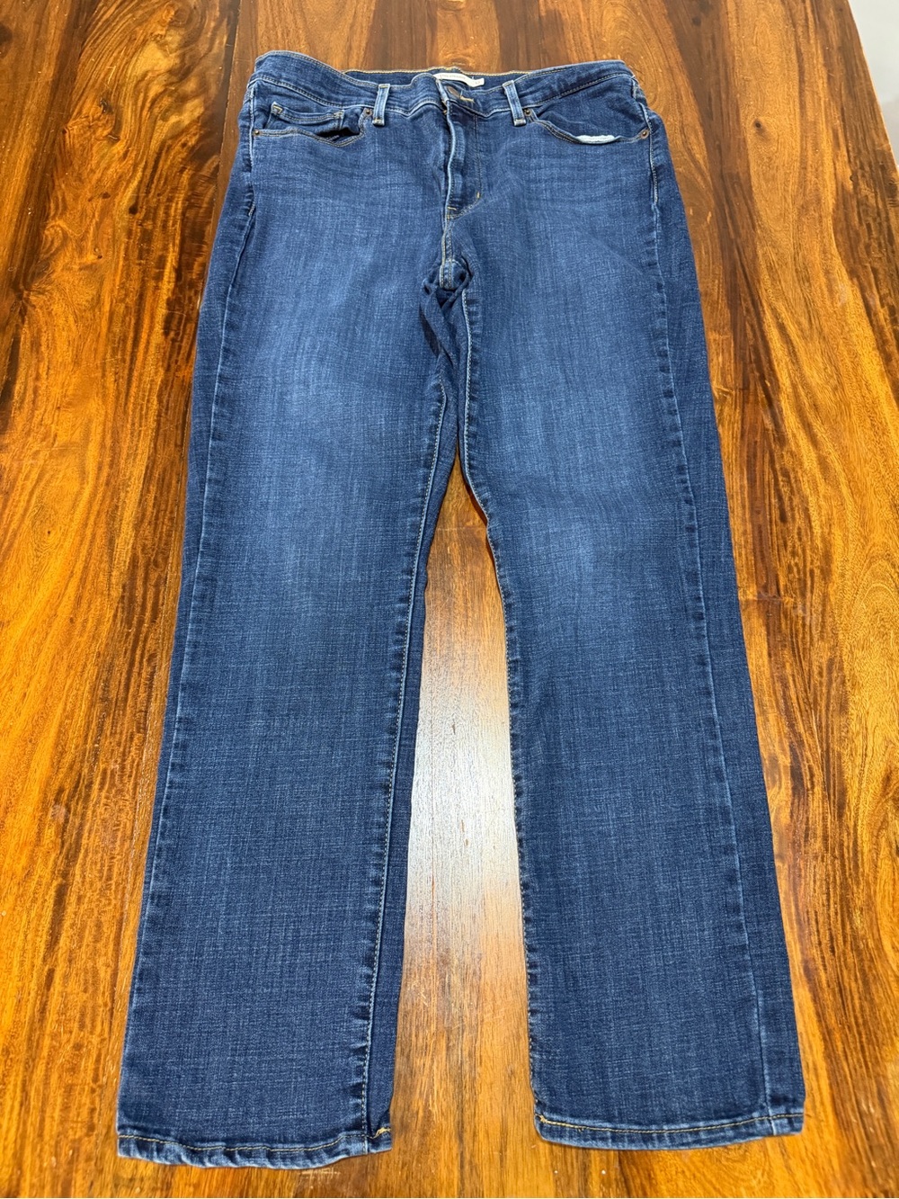 Levi's Straight Dark Blue Jeans 12